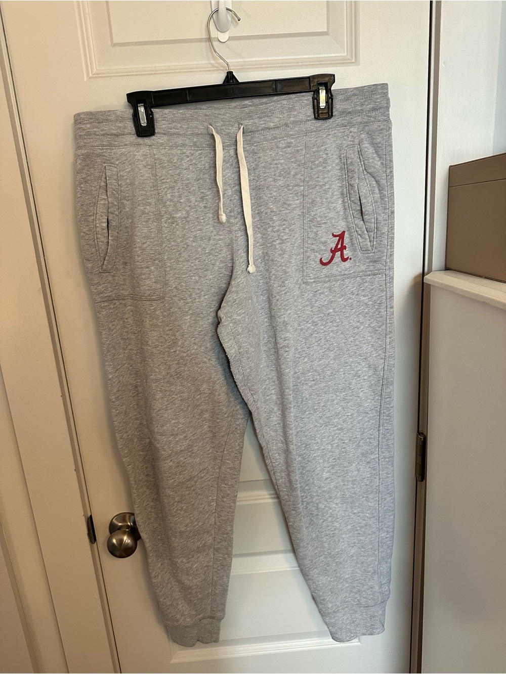 Champion Gray Men's Joggers with Red 'A' Logo